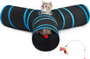 Collapsible 3-Way Cat Play Tunnel