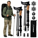 Collapsible Aluminum Trekking Poles Pair