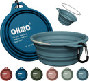 Collapsible Silicone Pet Travel Bowls, 2-Pack