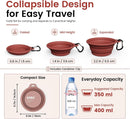 Collapsible Silicone Pet Travel Bowls, 2-Pack