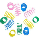 Colorful Cat Spring Toys, 12-Pack