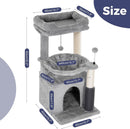 Compact Multi-Level Cat Tree Tower with Condo