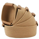 Cotton Rope Storage Baskets with Leather Handles 5-Pack Multi-Size Woven
