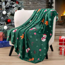 Cozy Gingerbread Fleece Throw Blanket