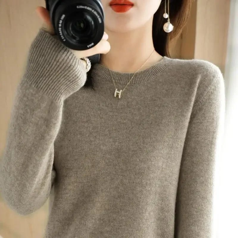 Crew Neck Relaxed Knit Sweater