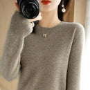 Crew Neck Relaxed Knit Sweater