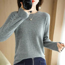 Crew Neck Relaxed Knit Sweater