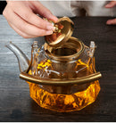 Heat Resistant With Strainer Glass Flower Tea Pot - view 7