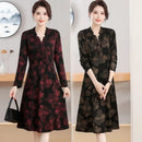 Dark Floral Autumn Dress