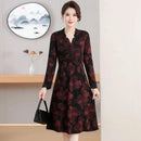 Dark Floral Autumn Dress