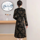 Dark Floral Autumn Dress