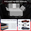 Dog Car Back Seat Extender Bridge