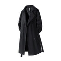 Double-Breasted Longline Trench Coat