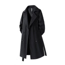Double-Breasted Longline Trench Coat