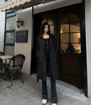 Double-Breasted Longline Trench Coat
