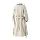 Double-Breasted Longline Trench Coat