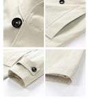 Double-Breasted Longline Trench Coat