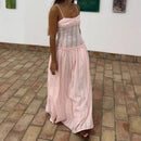 Drop-Waist Knit Maxi Dress