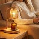Electric Candle Warmer Lamp with Timer and Amber Shade