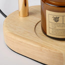 Electric Candle Warmer Lamp with Timer and Amber Shade