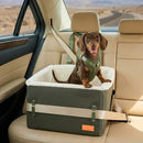 Elevated Dog Car Booster Seat with Safety Tether