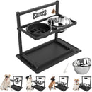Elevated Raised Slow Feeder Dog Bowl