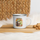 Running on Vibes Enamel Mug