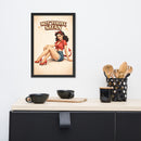 Not Today Satan Framed Poster