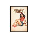 Not Today Satan Framed Poster