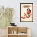 Not Today Satan Framed Poster