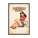 Not Today Satan Framed Poster