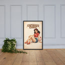 Not Today Satan Framed Poster