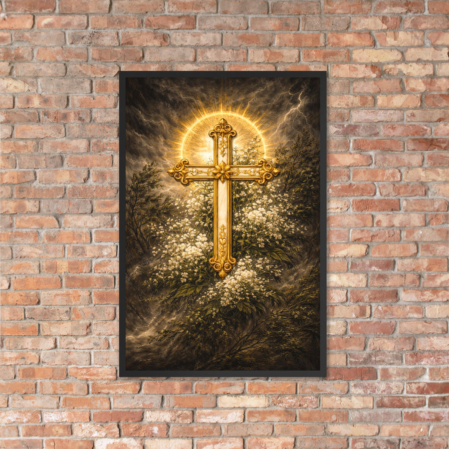 Gilded Cross Framed Poster