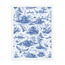 Stork Chinoiserie Framed Poster