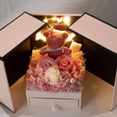 Eternal Rose Bear Gift Box with Drawer