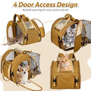 Expandable Cat Carrier Mesh Backpack With Expandable Mesh Side Padded Shoulder S
