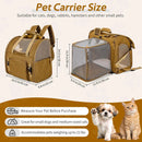 Expandable Cat Carrier Mesh Backpack With Expandable Mesh Side Padded Shoulder S