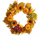 Fall Harvest Artificial Wreath