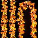 Fall Maple Leaf String Lights 3-Pack 24.6FT