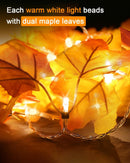 Fall Maple Leaf String Lights 3-Pack 24.6FT