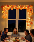 Fall Maple Leaf String Lights 3-Pack 24.6FT