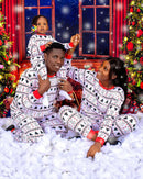 Family Matching Christmas Allover Print Pajama Set
