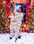Family Matching Christmas Allover Print Pajama Set