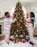 Family Matching Christmas Allover Print Pajama Set