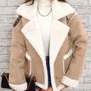 Faux Shearling Moto Jacket