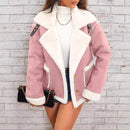 Faux Shearling Moto Jacket