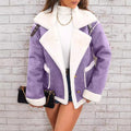 Faux Shearling Moto Jacket