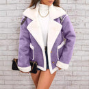 Faux Shearling Moto Jacket