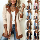 Faux Shearling Patchwork Jacket