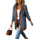 Faux Shearling Patchwork Jacket